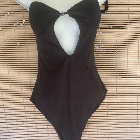 Black Lace Long Dress w Two Bodysuits - Picture 15 of 15